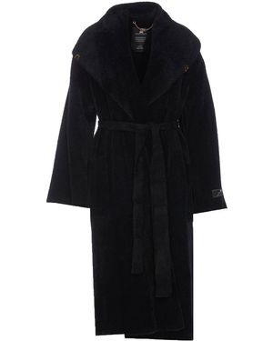 Elisabetta Franchi Tricot Coat - Black