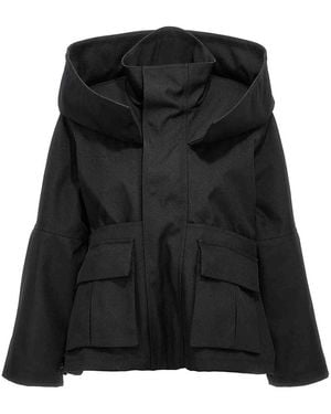 Balenciaga Quilted Oversized Canvas Jacket - Black