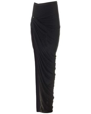 Rick Owens Edfu Long Skirt - Black