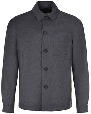Manuel Ritz Jacket Made Of A Wool Blend - Blue