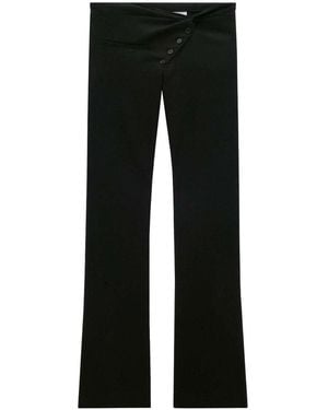 Courreges Twist Tailored Wool Trousers - Black