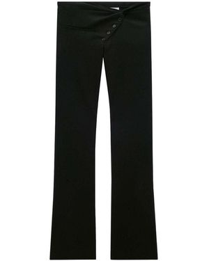 Courreges Twist Tailored Wool Trousers - Black