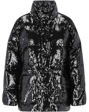 Michael Kors Short Waxed Down Jacket - Black