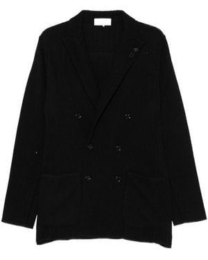 Lardini Single-Breasted Tailored Blazer - Black