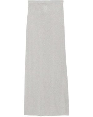 Tom Ford Sequined Long Skirt - White