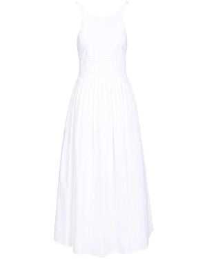 Emporio Armani Long Poplin Dress - White