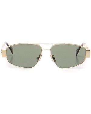 Celine Triomphe Metal 03 Metal Sunglasses - Metallic