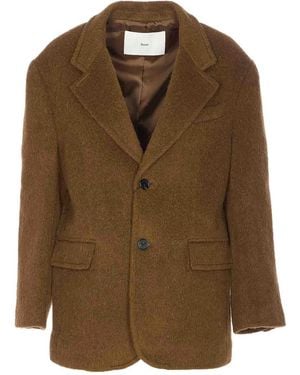 DUNST Jacket With Frontal Buttons Closure - Brown