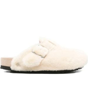 Birkenstock Boston Shearling Clogs - White