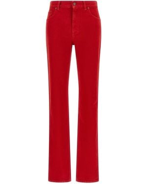 Chloé Straight Leg Jeans - Rot