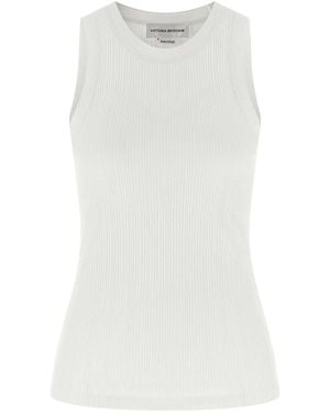 Victoria Beckham Rib Tank Top - White