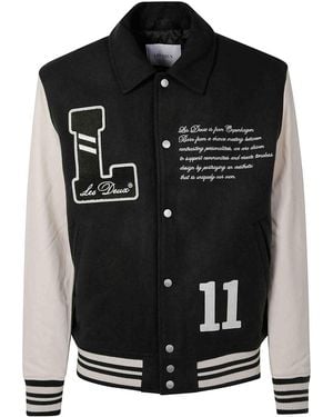 Les Deux Varsity Wool Jacket - Black