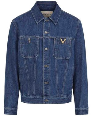 Valentino Cotton Jacket - Blue