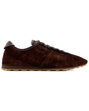 Jacquemus Les Tennis Leather Sneakers - Brown
