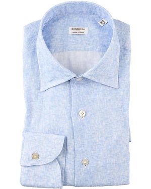 Borriello 100% Linen Shirt - Blue