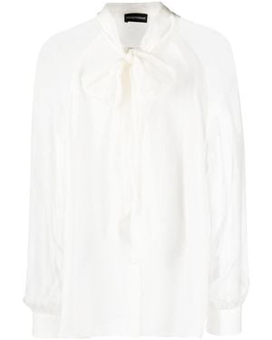 Emporio Armani Silk Blouse - White