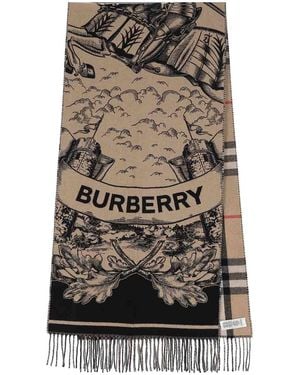 Burberry Reversible Cashmere Scarf - Black