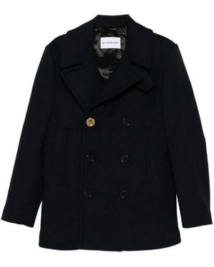 Givenchy Big Lapel Caban - Blue
