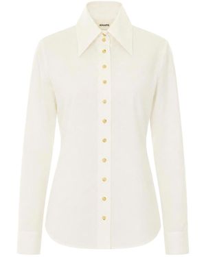 KHAITE Ivy Top Shirt - White