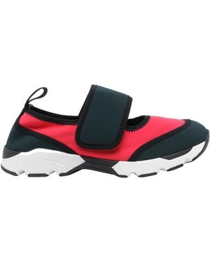 Marni Lycra Mary Jane Running Sneakers - White
