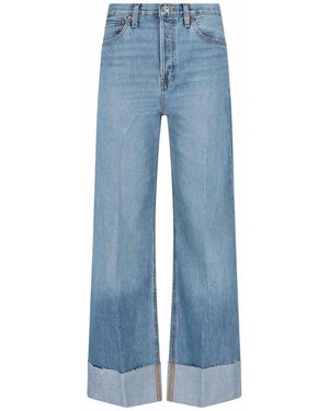 RE/DONE Straight Leg Jeans - Blau