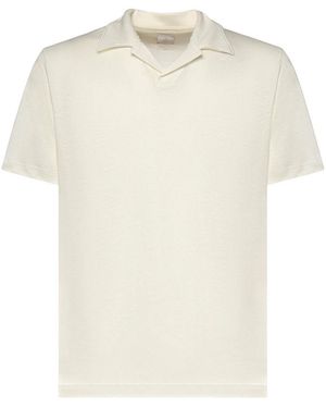 Eleventy Linen Polo - White