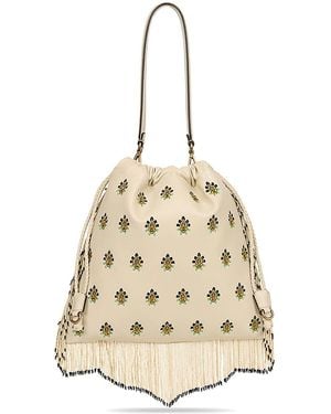 Etro Shoulder Bag Kalispera M Embroidery Beads - Metallic