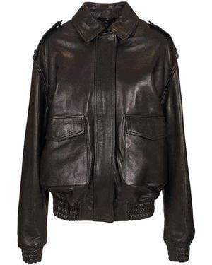 Arma Astral Leather Jacket - Black