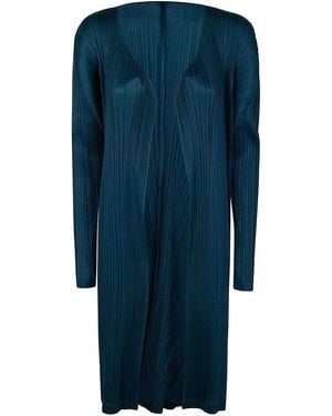 Pleats Please Issey Miyake Monthly Colours January Cardigan - Blue