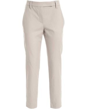 Brunello Cucinelli Cropped Trousers - Natural
