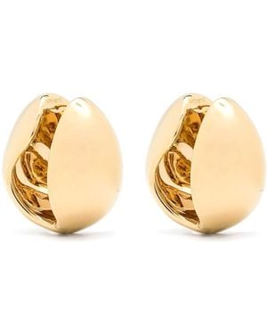 Coperni Xl Creole Logo Earrings - Metallic