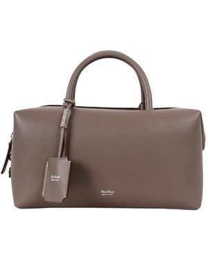 Max Mara Holdallm Medium Satchel Bag - Brown