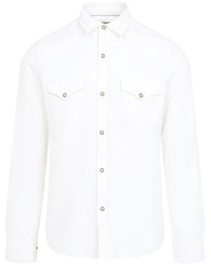 Canali Wester Pocket Shirt - White