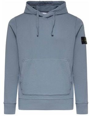 Stone Island Cotton Logo Sweatshirt - Blue