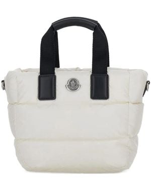 Moncler Mini Caradoc Tote Bag Natural - White