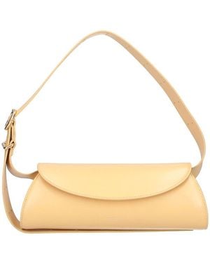 Jil Sander Italian Bovine Leather Shoulder Bag For - Metallic
