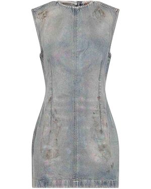 Acne Studios Mini Dress Denim - Grey