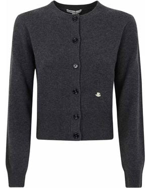 JW Anderson Cardigan With Logo - Blue