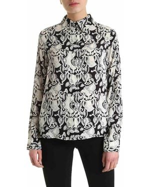 See By Chloé Viscose And Silk Shirt - Gray
