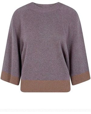 Twinset Round Neck Sweater - Purple