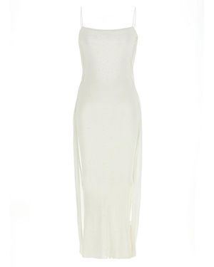 Jacquemus La Robe Maille Plumetis Dress - White