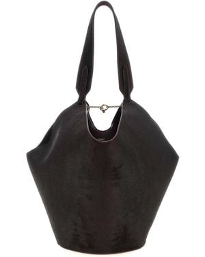 KHAITE Lotus' Small Shopping Bag - Black