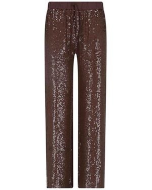 P.A.R.O.S.H. Sequin Pants - Brown