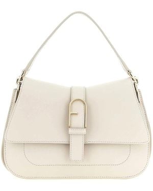 Furla Flow M Shoulder Bag - Natural