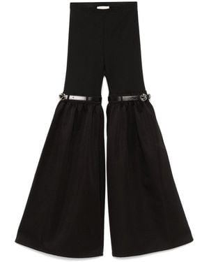 Coperni Hybrid Tailored Flare Pants - Black