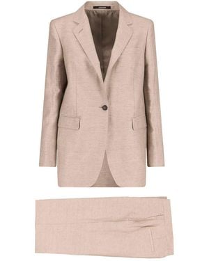 Tagliatore Single-Breasted Suit - Natural