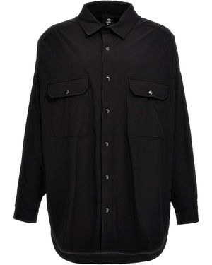 Thom Krom Tech Fabric Shirt - Blue