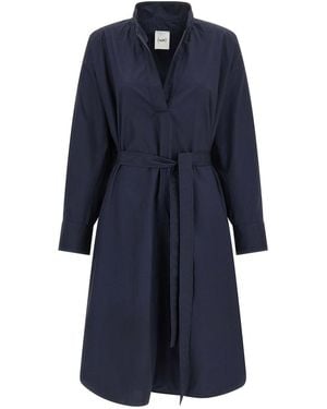 Nude Chemisier Dress - Blue