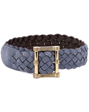Etro 'Fibbia Ardiglione' Reversible Belt - Blue