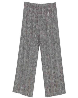 Ermanno Scervino Checked Pants - Gray